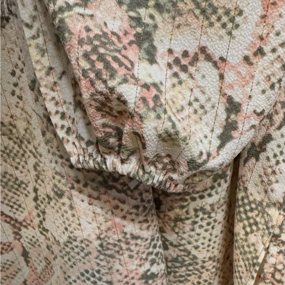 Ruby Rd. Multicolor Snake Print Blouse. Quarter L… - image 5
